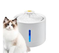 Automatic Pet Water Dispenser, Dog Water Dispenser, Smart Kitten Water Dispenser with LED Water Level Window | Rechargeable Dog Drinking Water Bowl, Automatic Watering Dish Supplies for Cats, Dogs