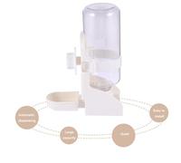 Automatic Pet Water Feeder Hanging Gravity Waterer 350ml Pp | Leak Proof Design, White Finish, for Cats and Dogs, Compact Single Piece for Home Use