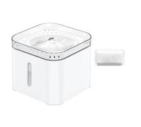 Automatic Pet Water Fountain, with Anti-Dry Burning Pump, Intelligent power outage, Water Level Window, Ultra-Quiet, triple Filtration Cat/Dog Water Dispenser -2.6L