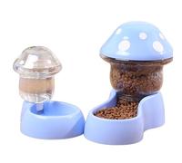 Automatic Pets Feeder Waterer Set Cats Food Feeder Dogs Water Dispenser for Small Medium Big Pets Automatic Pet Feeder Dog/cat Food with Water Dispenser Blue