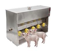 Automatic Pig Milk Feeder, 20L Stainless Steel Piglet Feeder with 14 Nipples, Thickened Design for Efficient Feeding and Large Capacity
