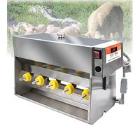 Automatic Pig Milk Feeder, Thickened Stainless Steel Constant Temperature, 15L/20L Large Capacity Milk Box with 10/14 Nipples for Piglets