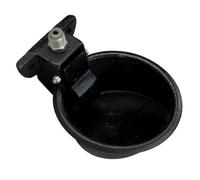 Automatic Pig Water Feeder Bowl, Stainless Steel Iron Black | Spill Reduction, Easy to Clean Design, for Mini Pigs, Home Use, Backyard Enclosure