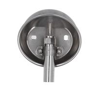 Automatic Pig Waterer Stainless Steel Livestock Water Feeder with Touch - Activated Valve, Rustproof Cow Drinking Bowl for Pigs Goats Sheep Dogs, Includes Mounting (Small Size)