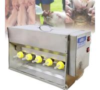 Automatic Piglet Feeder, 10/14 Nipple Feeder with Constant Temperature & Sound, Stainless Steel 15L/20L for Pig Farms