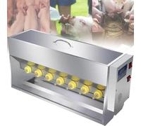Automatic Piglet Feeder, 10/14 Nipple Feeder with Constant Temperature & Sound, Stainless Steel 15L/20L for Pig Farms