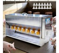 Automatic Piglet Feeder, Stainless Steel Lamb Nursing Machine 10 Heads | Temperature-Controlled Feeding Solution for Piglets, Sheep, and Lambs, Ensures Optimal Growth with Sound Simulation