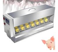 Automatic Piglet Feeder, Universal Suckling Machine for Lambs, Stainless Steel Constant Temperature Feeder with Sound Simulation and Multiple Nipple Heads