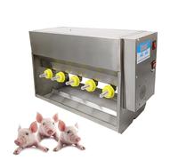Automatic Piglet Milk Feeder, 10/14 Nipples Piglet Nursing Milking Machine with Smart Constant Temperature, Sound, Double Switch, Sound, Universal Suckling Machine for Ranch(10)