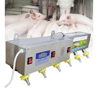 Automatic Piglet Milk Feeder, 6 Nipple Feeders, Constant Temp, Sound Simulation for Lambs, Essential Baby Animal Bottle