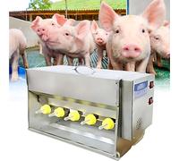 Automatic Piglet Milk Feeder with Sound and Stirring, 14 Nipple Station for Lambs and Small Cattle Care