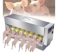 Automatic Piglet Nursing Machine - 10/14 Nipples Milk Feeder with Sound, Efficient Feeding Station for Piglets