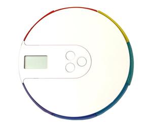 Automatic Pill Dispenser - Pill Organizer with Alarm Reminder, Alarms Per Day. Solid Lockable Lid. Medication Aid for The Elderly Up to 4 Alarms/Day, Tablet Storage Box, Large Digital Displa