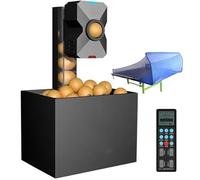 Automatic Ping Pong Ball Machine ， Robot Table Tennis Trainer, 9 Points Anywhere, 4-40 M/S Speed, Holds About 100 Balls