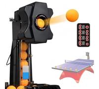Automatic Ping Pong Ball Machine with Customizable Spin and Speed for Indoor Training and Games