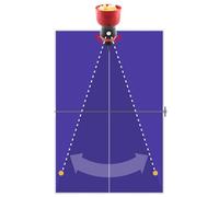 Automatic Ping Pong Machine Robot, Can Serve Spin, Table Tennis Robot Equipped with Removable Ball Storage Tank for Training with Table Tennis Balls