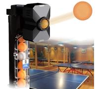 Automatic Ping Pong Robot - Professional Table Tennis Ball Machine with Automatic Serve and Collection, Includes Ball Recycle Catch Net and 200 Balls