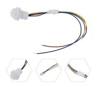 Automatic PIR Motion Sensor Light Switch, Human Body Infrared Detector for Indoor Outdoor Hallway Stair Closet Garden, AC 110-240V DC 12-24V Adjustable Sensitivity