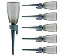 Automatic Plant Drippers - 50mm Adjustable Spike, Portable Watering Tool, Slow Release Feeder, Compact Valve System | 6pcs Watering Spikes with Reliable Design for Garden Indoor Outdoor Balcony Daily