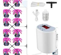 Automatic Plant Waterer - Indoor Automatic Watering System - Intelligent Power-Off Protection Gardening Houseplants Waterer Aid With Timer for Greenhouse Balcony Yard