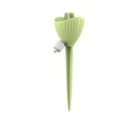 Automatic Plant Watering Device, Adjustable Plastic Drip Irrigation Kit for 28-30 mm Bottle Mouth, Universal Stable Insert Self Watering Spikes for Garden Potted Plants, Green