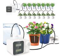Automatic Plant Watering System, 30-Day Programmable Vacation Plant Watering Device, USB/Type-C Powered Self Waterer for Potted Plants, Indoor Garden Watering System & Drip Irrigation Kit