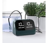 Automatic Plant Watering System,Plant Self Watering System Automatic Drip Irrigation Kit with Programmable Timer, LED Display, USB Power Indoor Irrigation System for Potted Plants (Green)