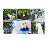Automatic Plant Watering System with ABS Construction, 2000mAh Battery, Anti-Siphoning Design and Low-Water Alarm, Indoor Irrigation Timer for 20 Potted(QN-X15)