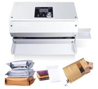 Automatic Plastic Bag Heat Sealing Machine, Continuous Band Sealer for Food Packaging, Ideal for Home-made and Business Use in Sealing Bread, Candies