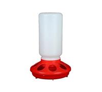 Automatic Plastic Poultry Feeder & Waterer - 1.1L Capacity, Applicable to Ducks, Birds, Pigeons, Quails - Easy to Fill, No Waste, 16x16x24 cm