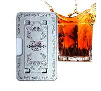 Automatic Playing Cards - 3.74 Inch Dice Game, Mechanical Toy Made of Stainless Steel, Portable Stress Relief Tool for Men, Office, Travel, Car, Plane, Party, Birthday, Interactive Bottom