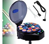 Automatic Pool Ball Cleaner - 16 Balls Cleaning Machine with LCD Touch Display for Billiard Ball Polishing and Maintenance, Efficient and Easy to Use