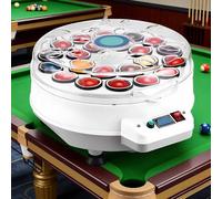 Automatic Pool Ball Cleaner, 180W Billiard Ball Polishing Machine, 2000 RPM, Cleans Up to 22 Balls, Electric Pool Ball Polisher for Billiard Table Accessories