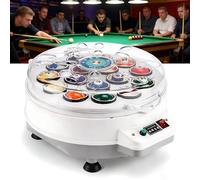 Automatic Pool Ball Cleaner Machine for Billiard Balls, Professional Billiard Ball Cleaner and Polisher, Electric Polisher Washer for American European Style Pool Tables Game Room Club Use 16balls