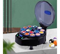 Automatic Pool Ball Cleaning Machine, 2-in-1 Electronic Polisher for 16/22 Billiard Balls, Efficient & Easy Operation for American-Style Tables