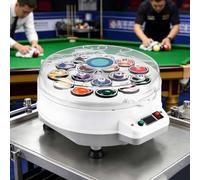 Automatic Pool Ball Cleaning Machine, Electric Billiard Ball Polisher, Efficient Cleaner for Up to 22 Billiard Balls, Polish, Clean & Care for Pool Balls