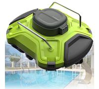 Automatic Pool Vacuum Cleaner - Cordless Design for Easy Cleaning of Pool Floors, Walls & Waterline, 180 Min Run Time with LED Indicator, for Flat Bottom Above Ground Pools