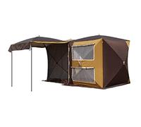 Automatic Pop Up Camping Tent, Portable Instant Shelter with Car Awning & Carry Bag, Universal for Outdoor Family Adventures