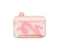 Automatic Pop-Up Dental Floss Dispenser Portable for On-the-Go Use Compatible with for Mini Toothpick Storage Solutions (Pink)