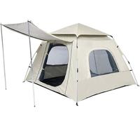 Automatic Pop-Up Family Tent, Portable Backpacking Tent with Carry Bag and Tent Foyer, Outdoor Travel, 210x210x150cm(A)