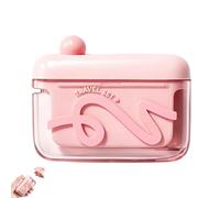 Automatic Pop-up Portable Floss Dispenser with 50 Pcs Dental Floss, Refillable Tooth Pick Holder Dispenser, with Storage Case, for Home, Restauran (#B)