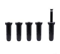 Automatic Pop-Up Sprinkler 5 Pack 0-360° Adjustable Spray Black | Robust engineering plastic body tool-free maintenance covers 6-10 meters radius easy installation