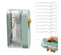Automatic Popup Portable Floss Dispenser,Refillable Travel Floss Container & FlossPick Holder,Portable Refillable Dental Flosses Pick Dispenser Storage Case,for Purse,Traveling,and On-the-Go OralCare