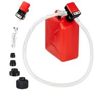 Automatic Portable Fuel Transfer Pump with Auto-Stop, 3.2 Gallon per minute, Extra Long Hose, Battery Powered and USB Type-c, 4 Can Adapters and Leak protection, Gas Pump for Oil, Diesel and Gasoline