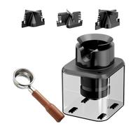 Automatic Portafilter Cleaner Machine, with 3 Interchangeable Brush Heads & Safety Sensor for Efficient Coffee Grounds Removal