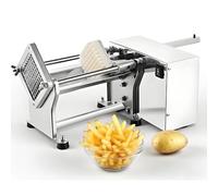 Automatic Potato Chip Cutter - 60W Electric Machine with 3 Blades for Commercial and Household Use, Efficient French Fry Cutting