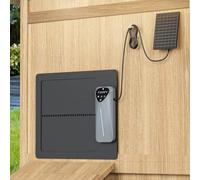 Automatic Poultry Coop Door with Timer and Light Sensor, Electric Anti-Pinch Waterproof Opener with LCD Display