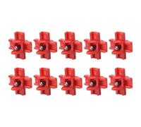 Automatic Poultry Drinker 10pcs Horizontal Side Mount Chicken Nipples Waterer with Self Sealing Tapered Threaded Parts for Secure Water Connection