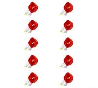 Automatic Poultry Drinker Bowl 6.5cm Plastic Red(10pcs) | Auto-fill design, constant fresh water, reduces manual refilling, for ideal for busy farmers, 6.5cm compact size