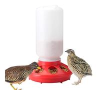 Automatic Poultry Feeder, Poultry Feeder - No Waste Automatic Poultry Food Dispenser - Removable Quail Feeder Portable Chicken Cabin Accessories